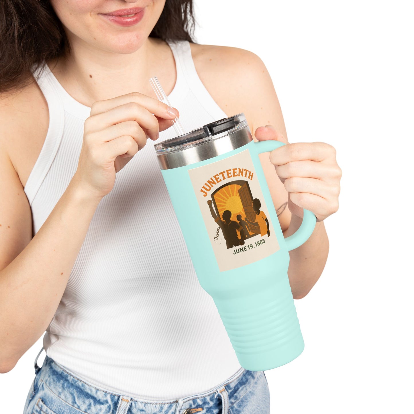 Insulated Travel Mug - Juneteenth