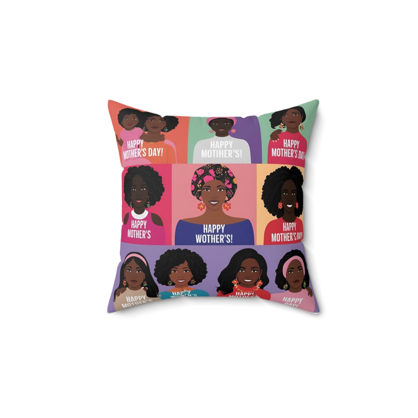 Mother’s Day Decorative Pillow – Cozy Square Throw