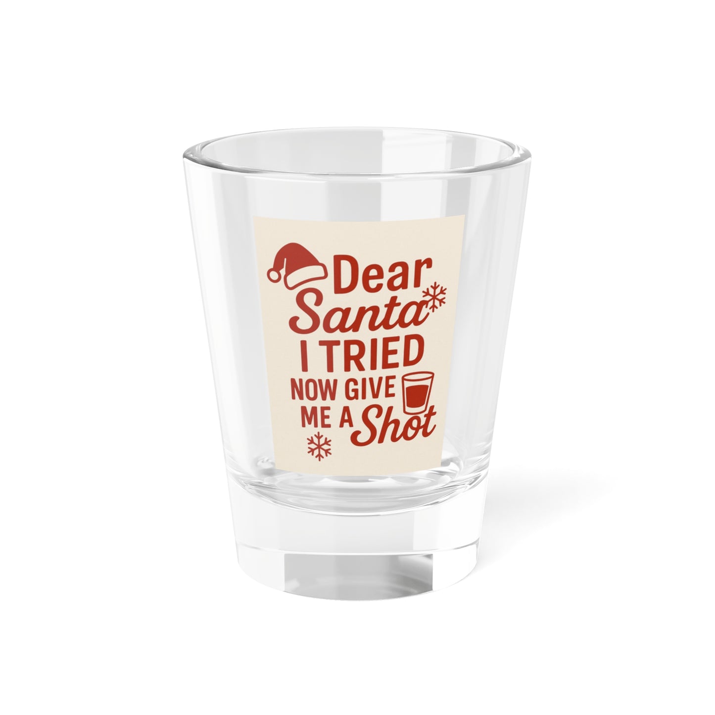 Santa Holiday Shot Glass
