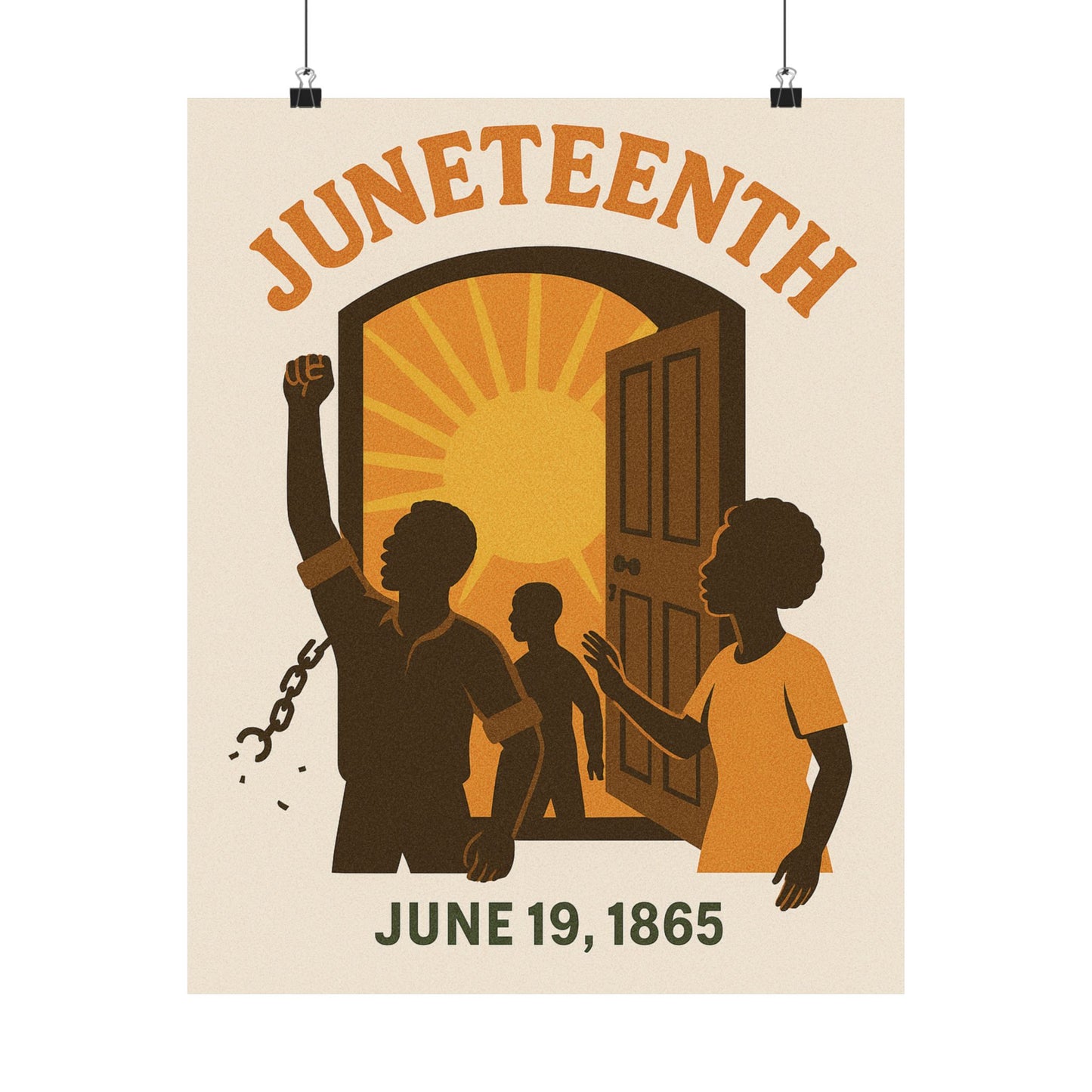 Matte Vertical Poster - Juneteenth