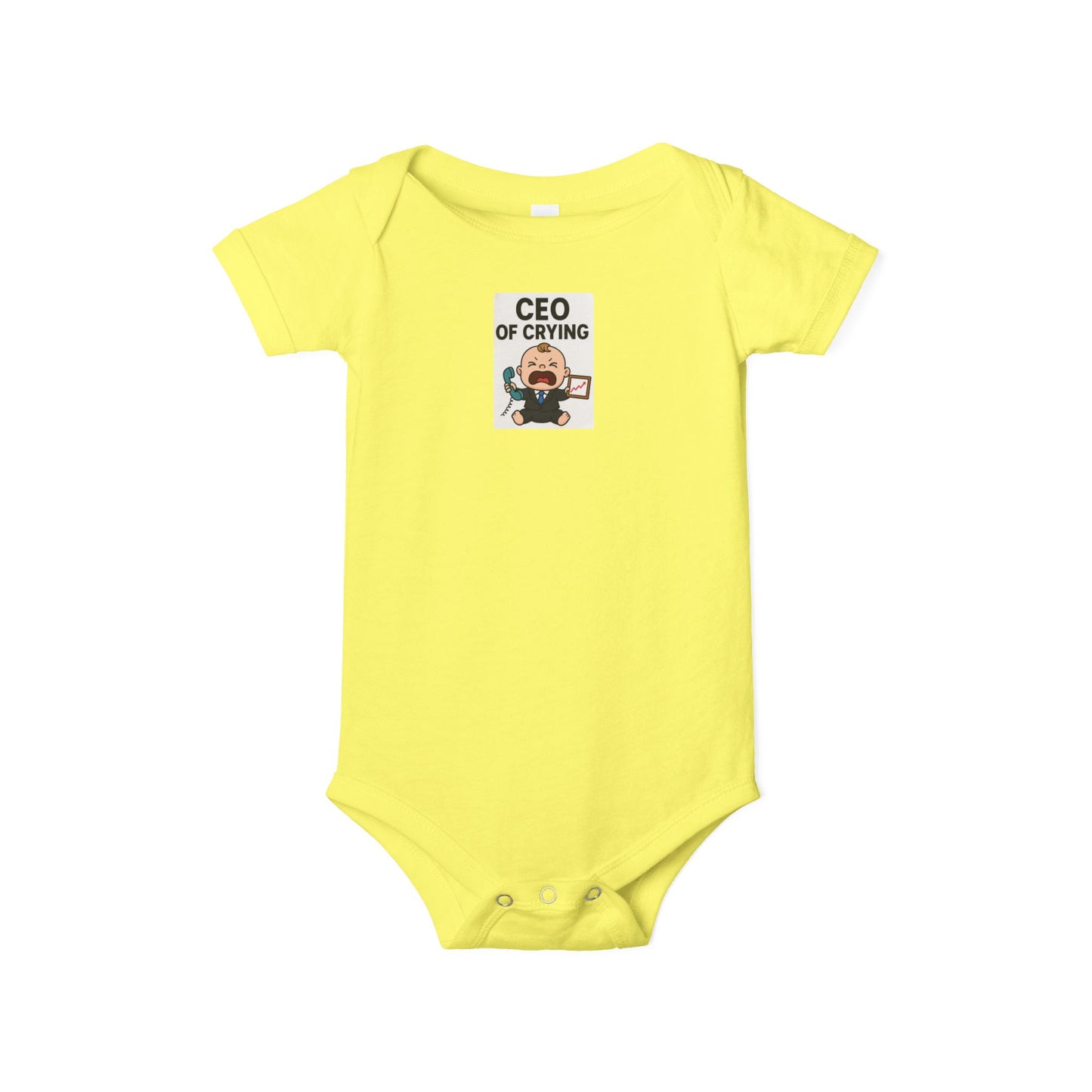 Infant Jersey One Piece Body Suit - CEO of Crying