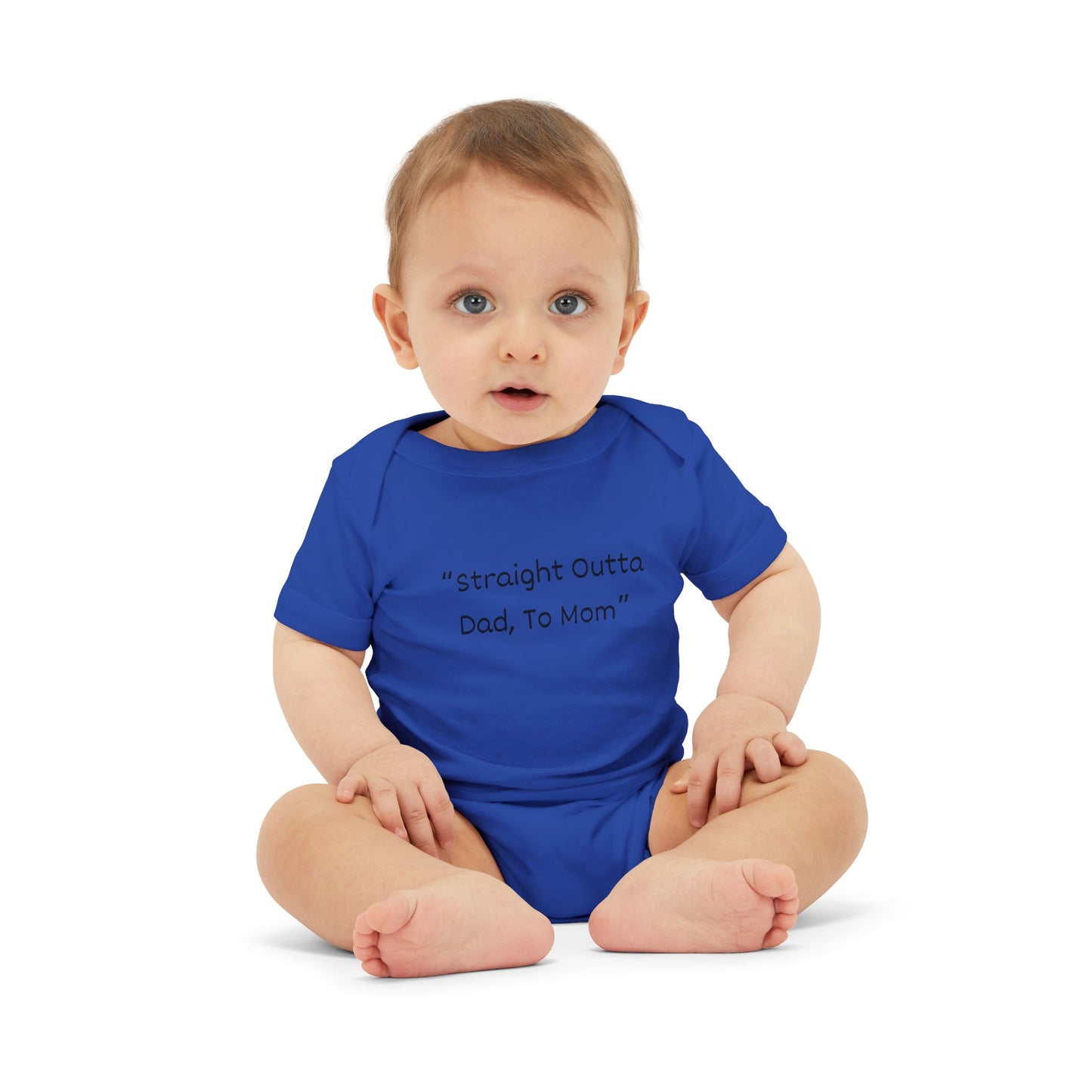 Baby Onesie – Straight Outta Dad to Mom