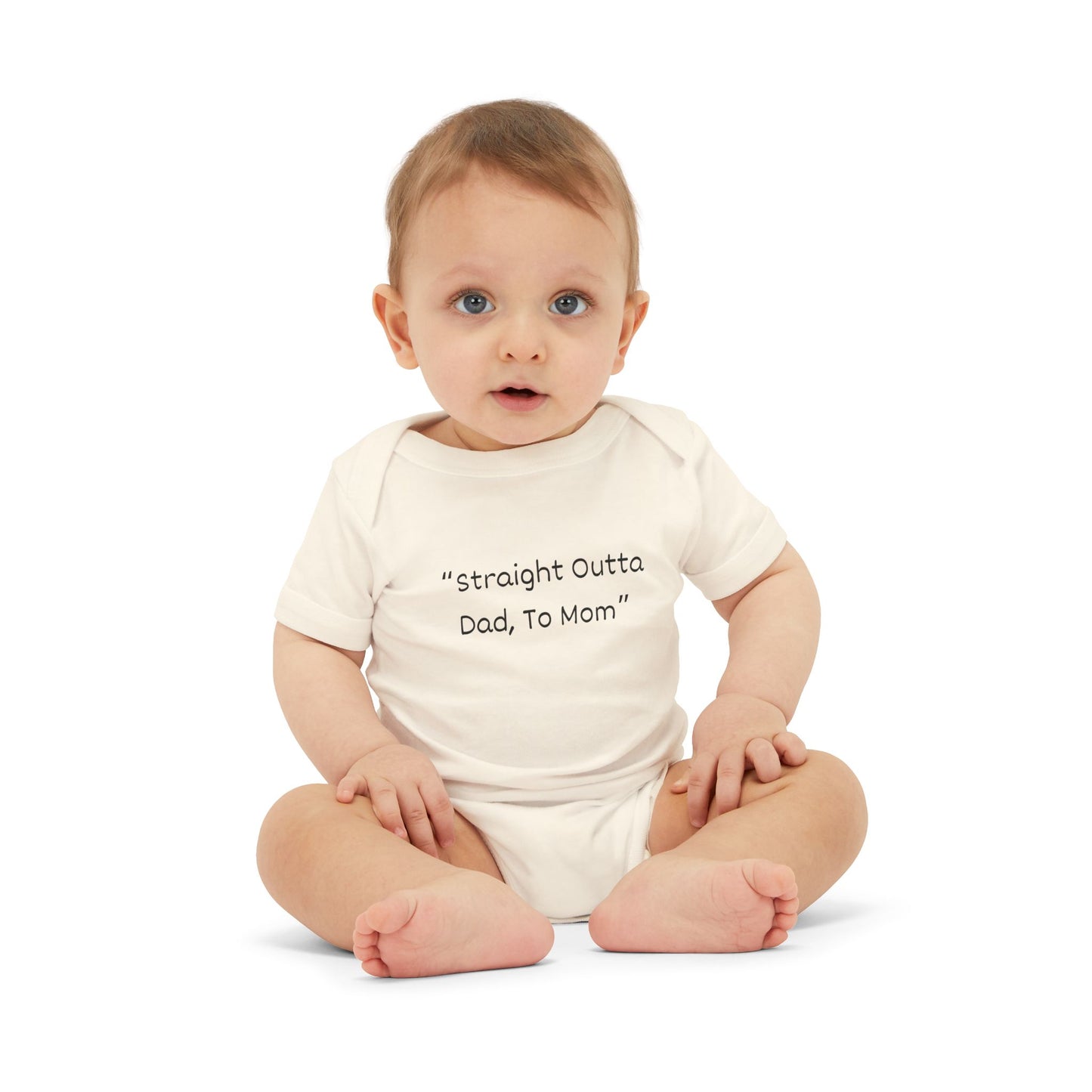 Baby Onesie – Straight Outta Dad to Mom