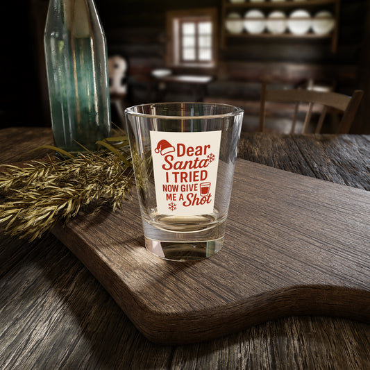 Santa Holiday Shot Glass