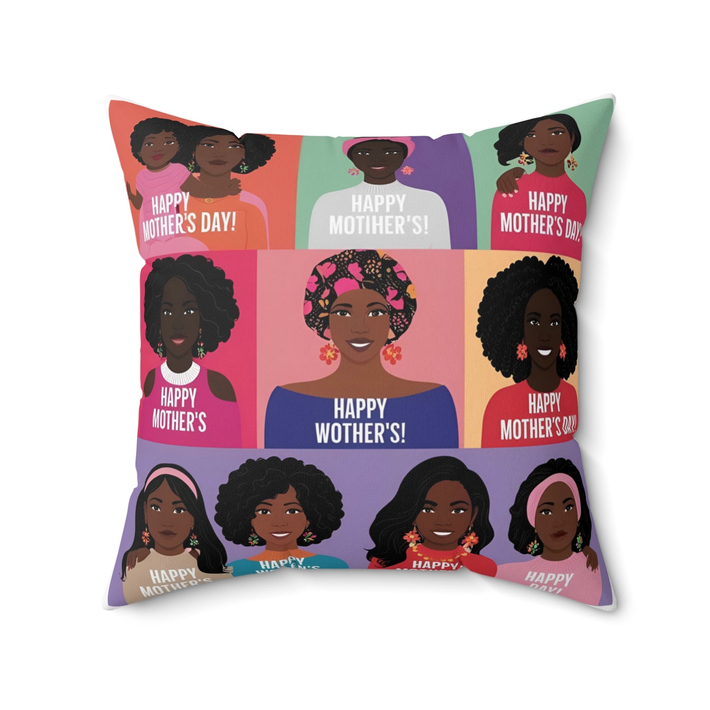 Mother’s Day Decorative Pillow – Cozy Square Throw