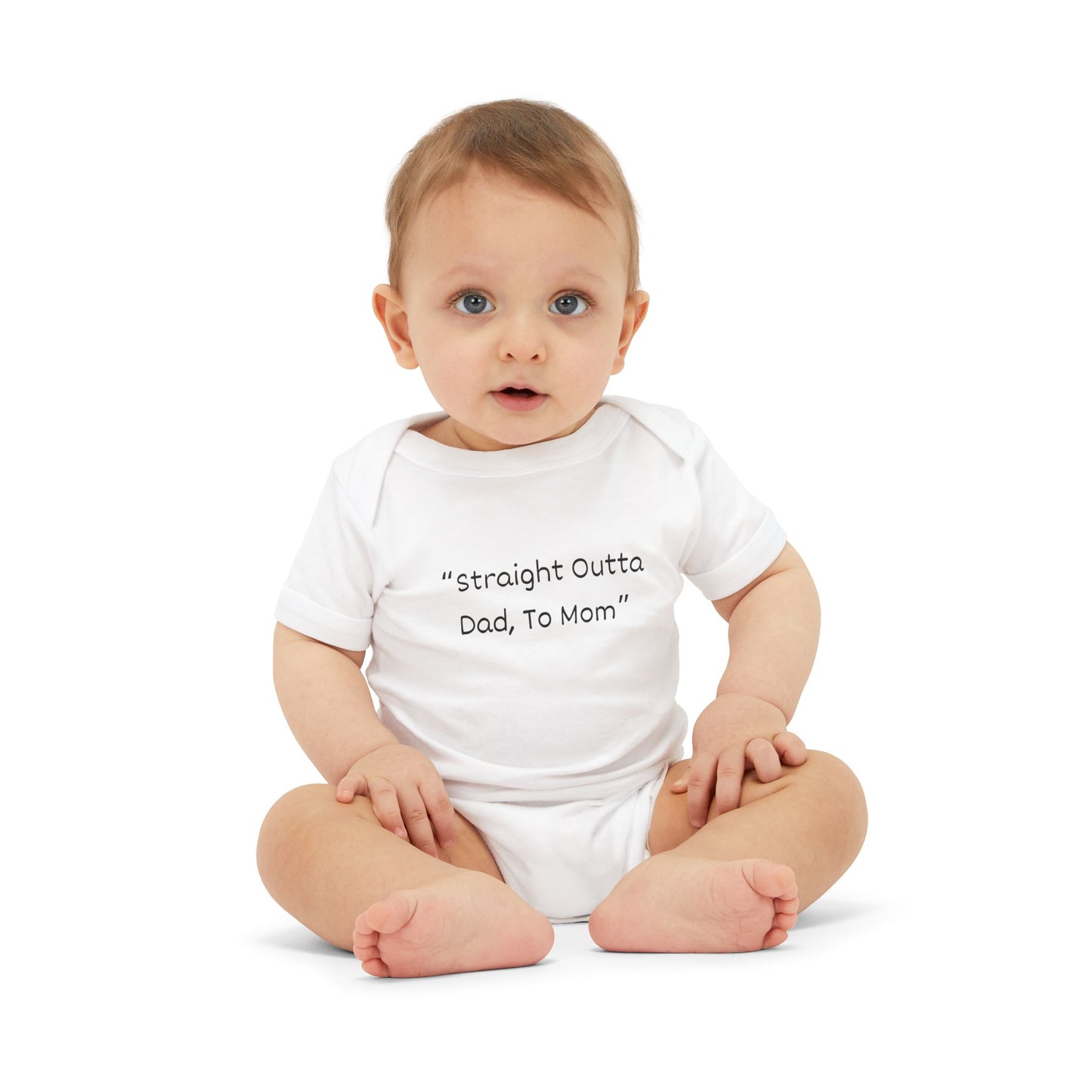 Baby Onesie – Straight Outta Dad to Mom