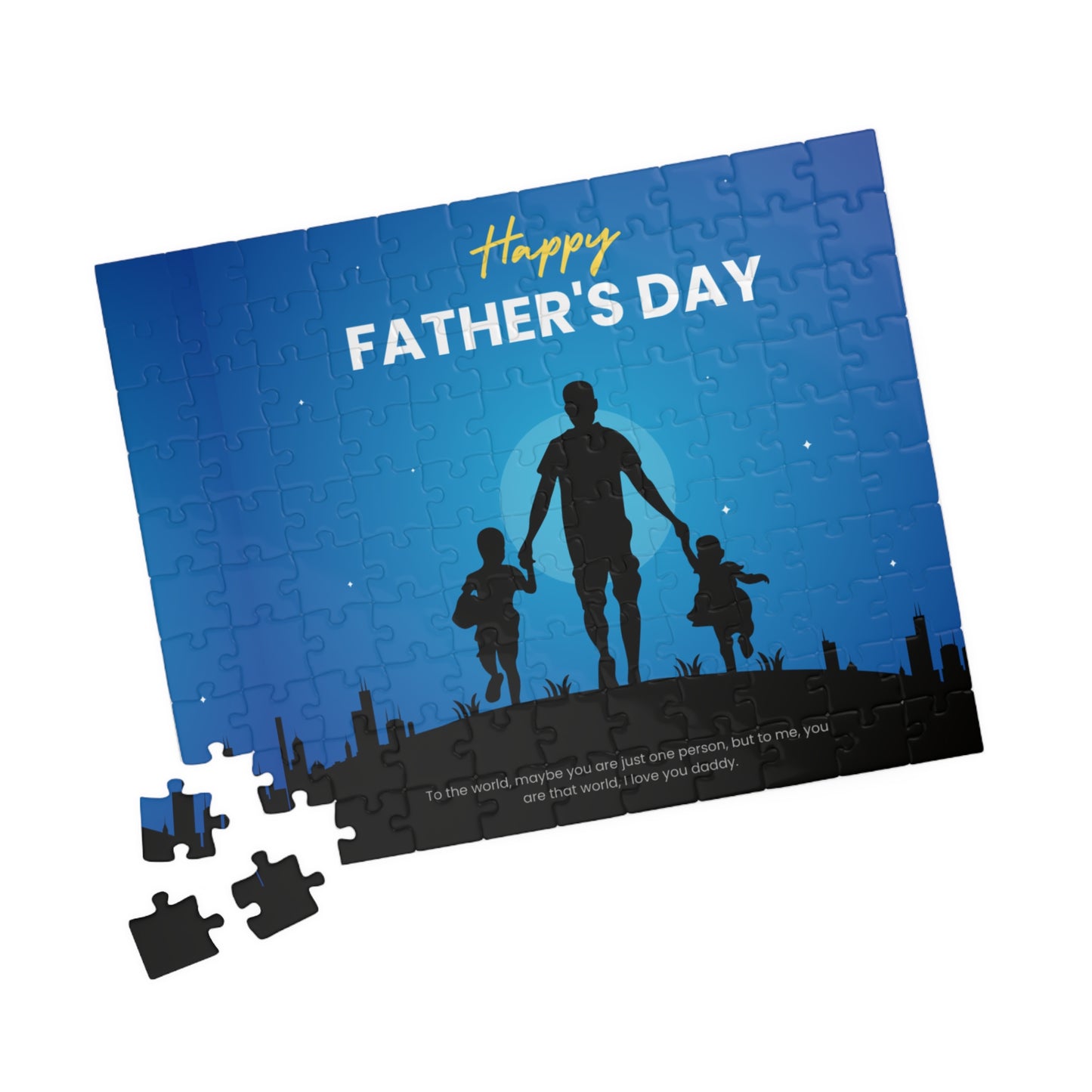 Father's Day Puzzle - Heartwarming Gift for Dad, Jigsaw Puzzle, Family Bonding Activity, Custom Photo Puzzle, Personalized Puzzle for