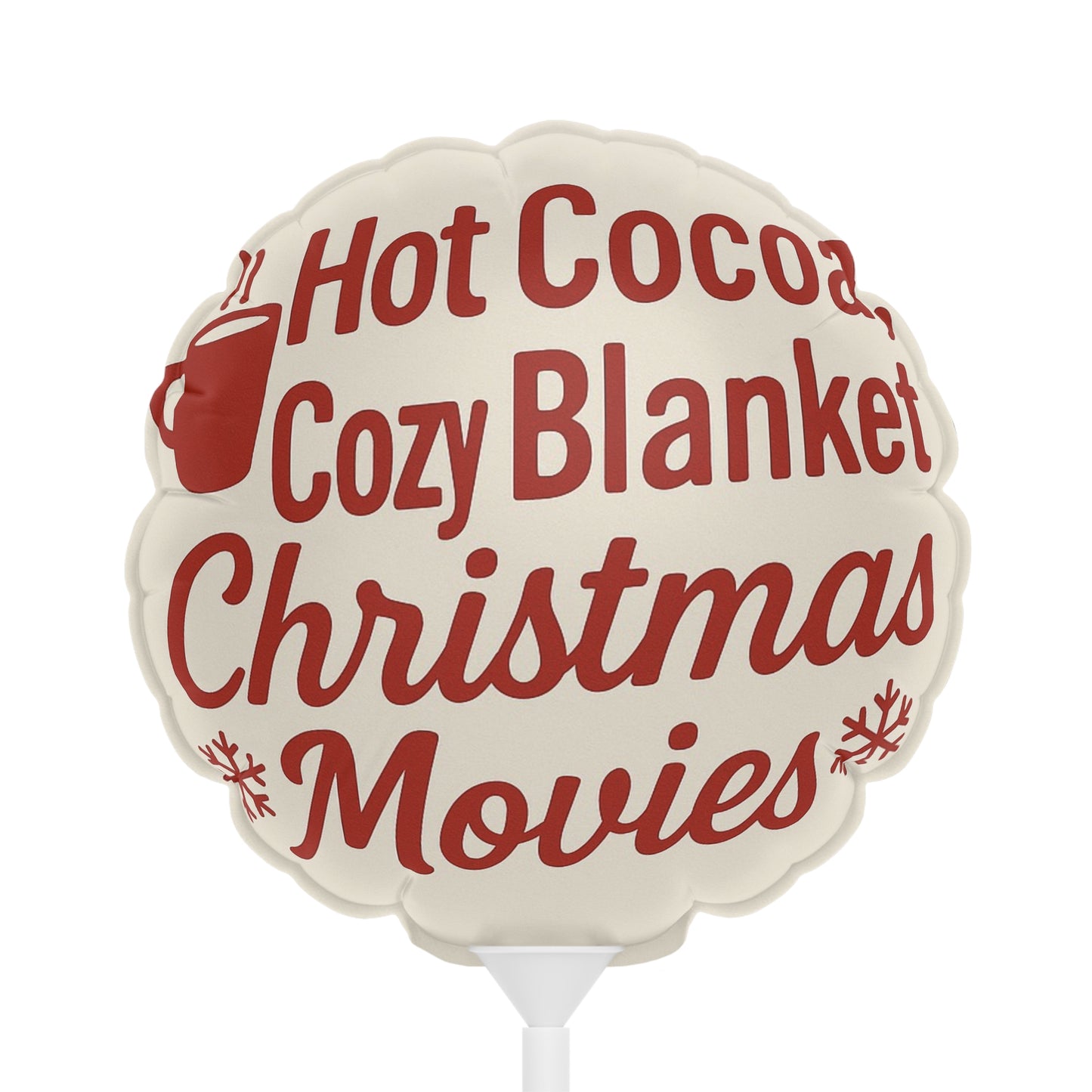 Heart & Round Christmas Balloons