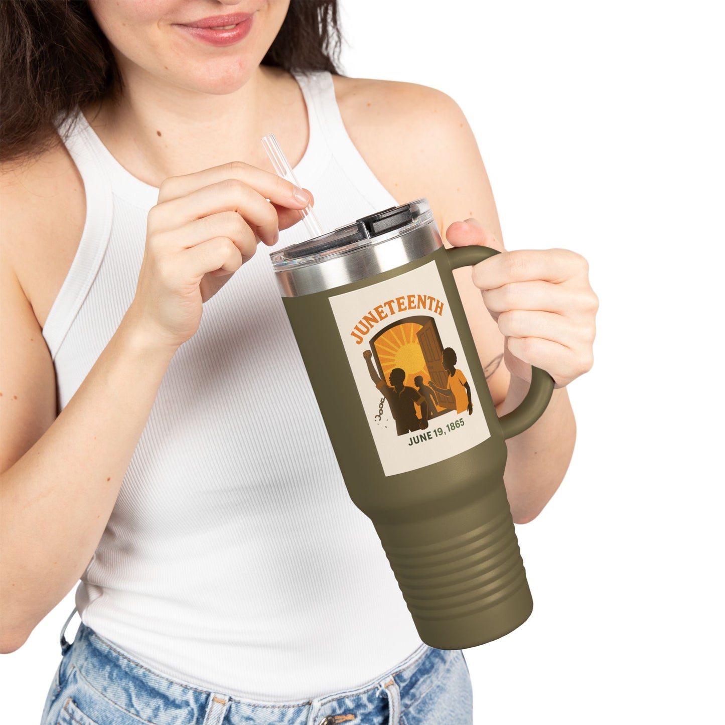 Insulated Travel Mug - Juneteenth