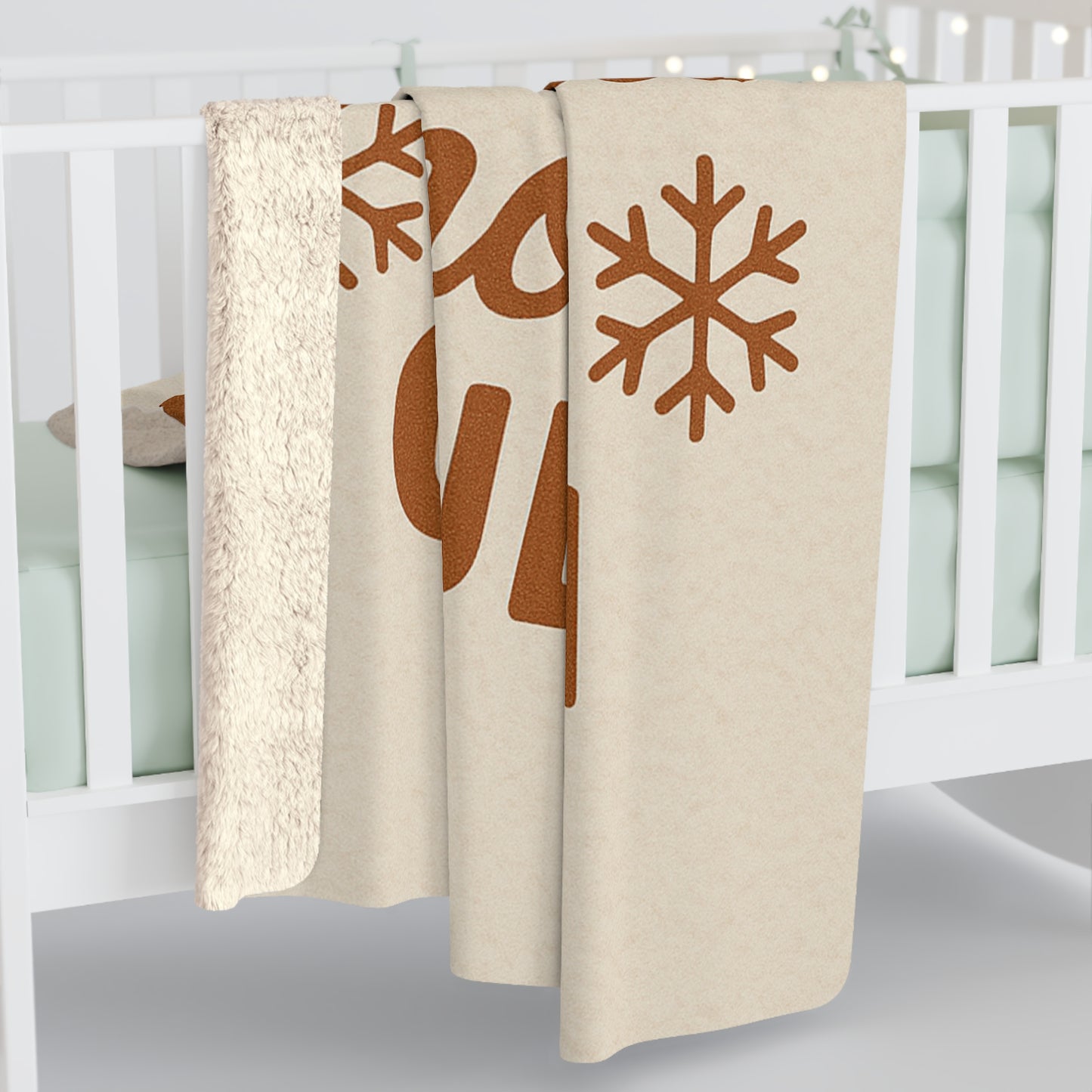 Sherpa Fleece Blanket - Cozy Winter Throw for Christmas Movie Lovers