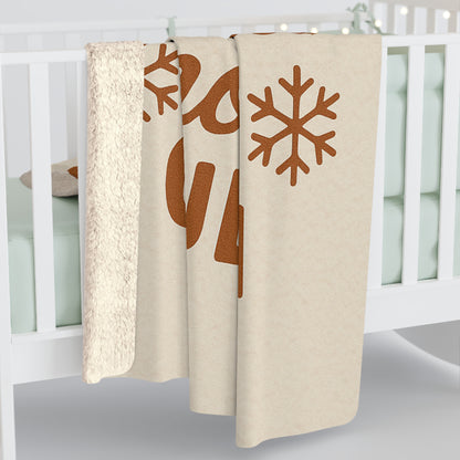 Sherpa Fleece Blanket - Cozy Winter Throw for Christmas Movie Lovers