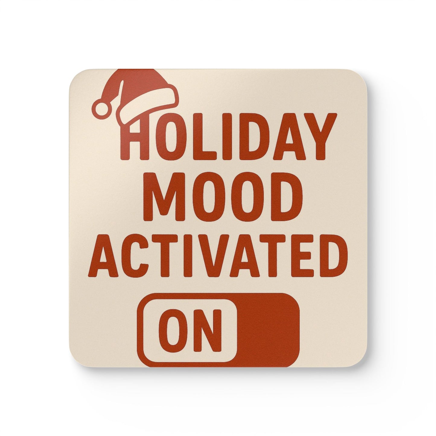 Holiday Mood Cork Coaster Set
