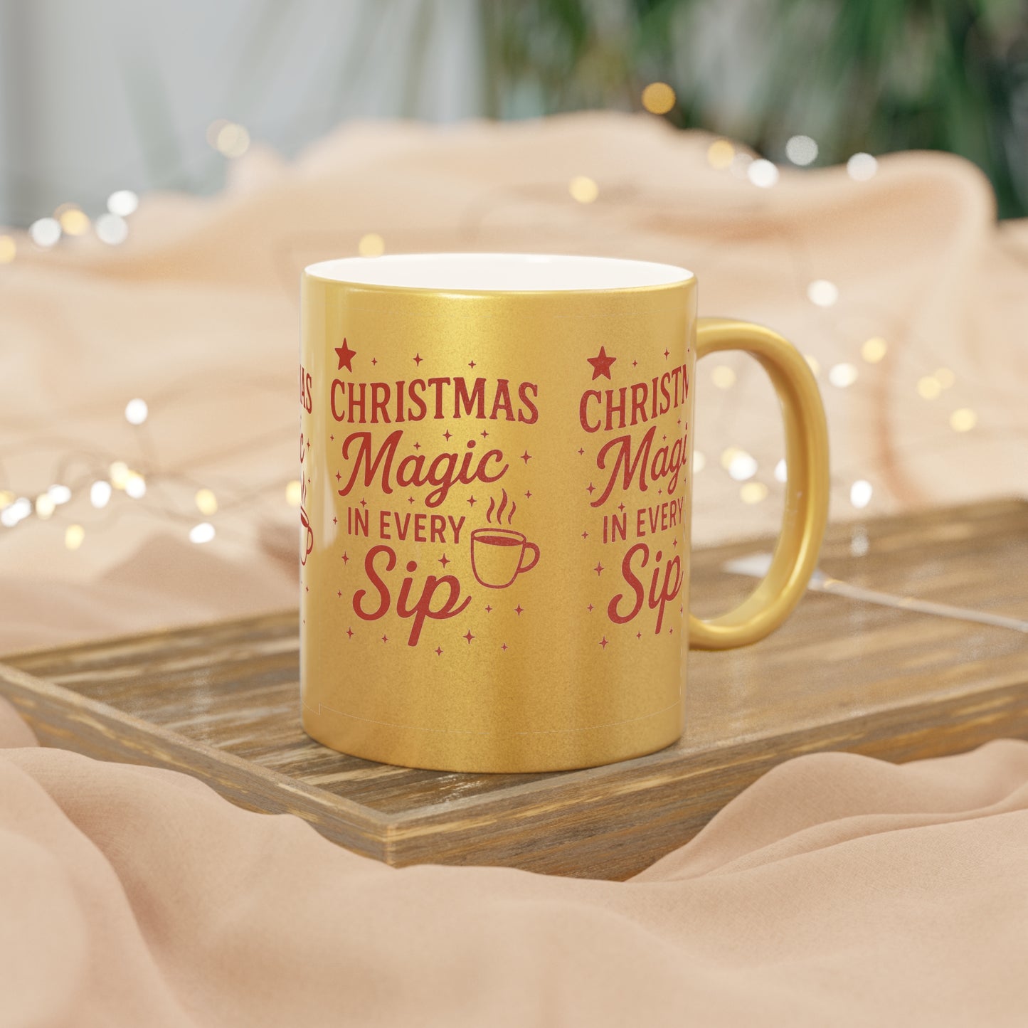Metallic Christmas Magic Mug