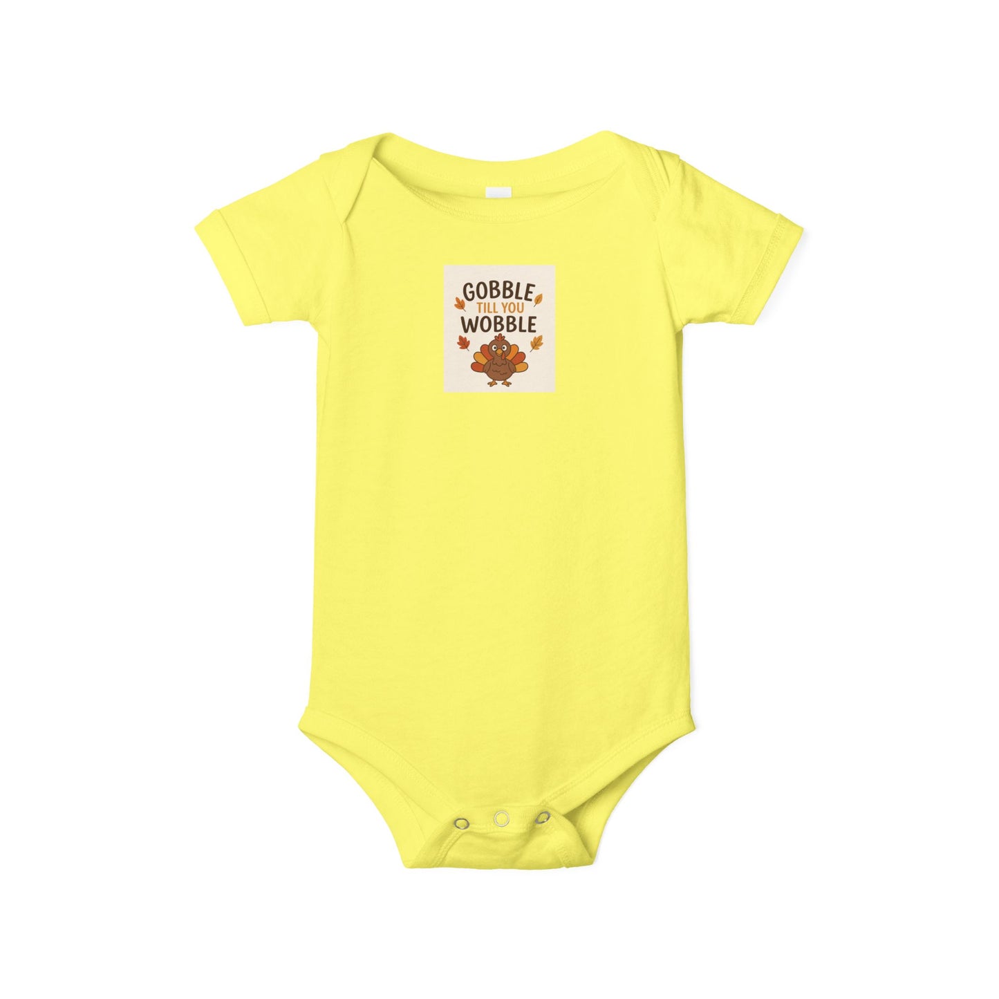 Infant Jersey One Piece Body Suit - Gobble Tell You Wobble