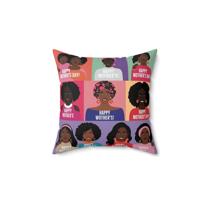 Mother’s Day Decorative Pillow – Cozy Square Throw