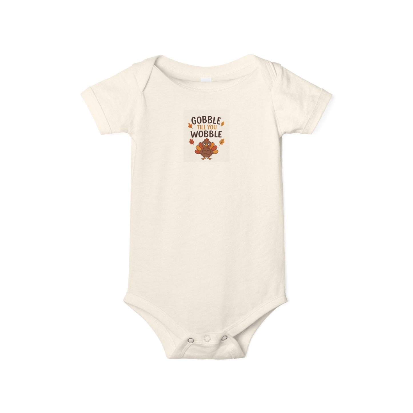 Infant Jersey One Piece Body Suit - Gobble Tell You Wobble