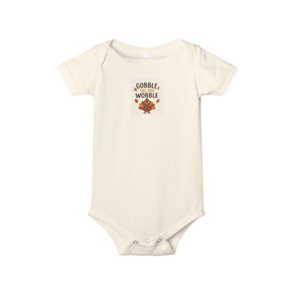 Infant Jersey One Piece Body Suit - Gobble Tell You Wobble