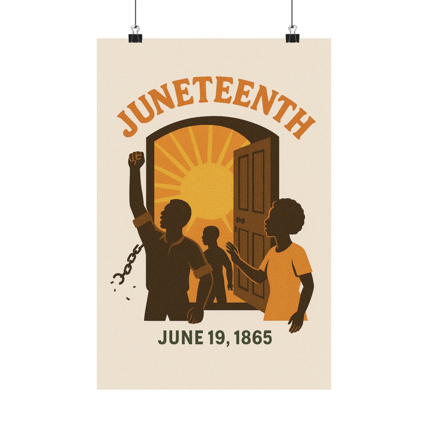 Matte Vertical Poster - Juneteenth