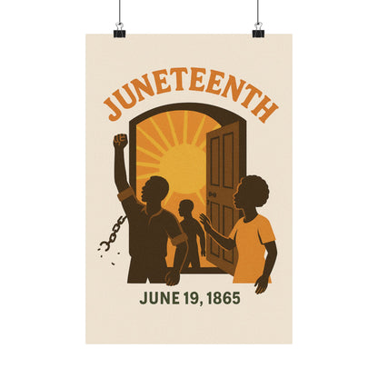 Matte Vertical Poster - Juneteenth