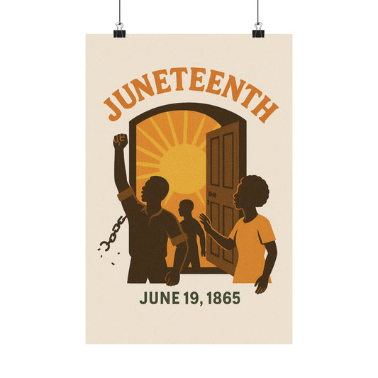 Matte Vertical Poster - Juneteenth