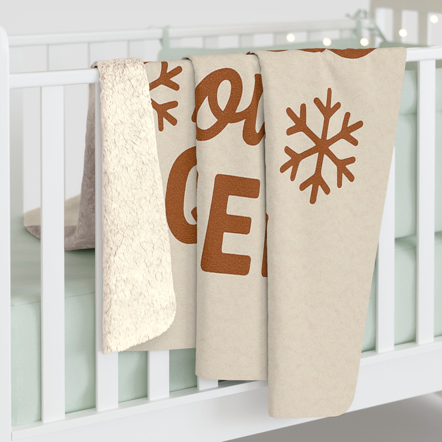 Sherpa Fleece Blanket - Cozy Winter Throw for Christmas Movie Lovers