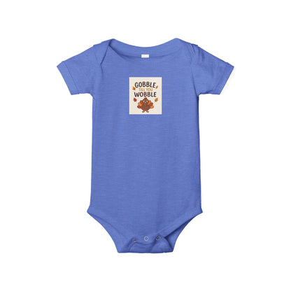 Infant Jersey One Piece Body Suit - Gobble Tell You Wobble