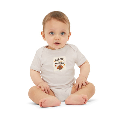 Infant Jersey One Piece Body Suit - Gobble Tell You Wobble