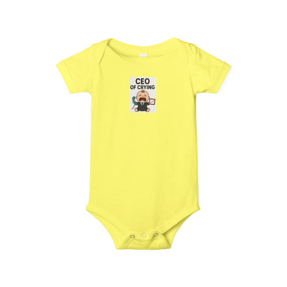 Infant Jersey One Piece Body Suit - CEO of Crying