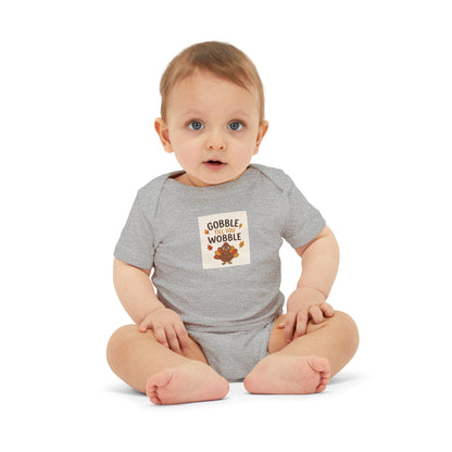 Infant Jersey One Piece Body Suit - Gobble Tell You Wobble