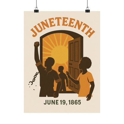 Matte Vertical Poster - Juneteenth