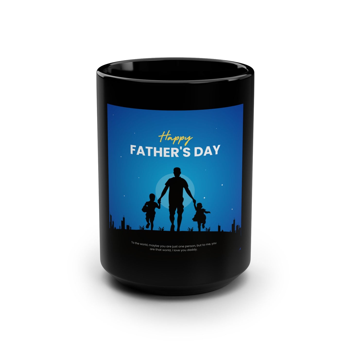 Black Coffee Mug - Happy Father's Day