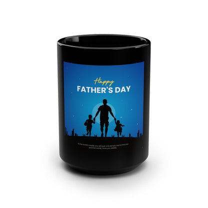 Black Coffee Mug - Happy Father's Day