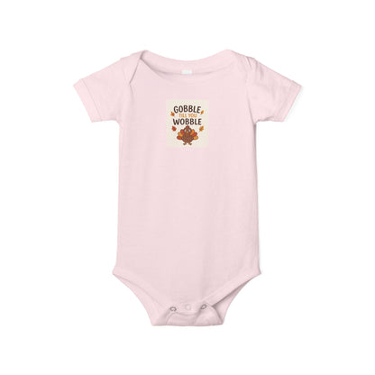 Infant Jersey One Piece Body Suit - Gobble Tell You Wobble