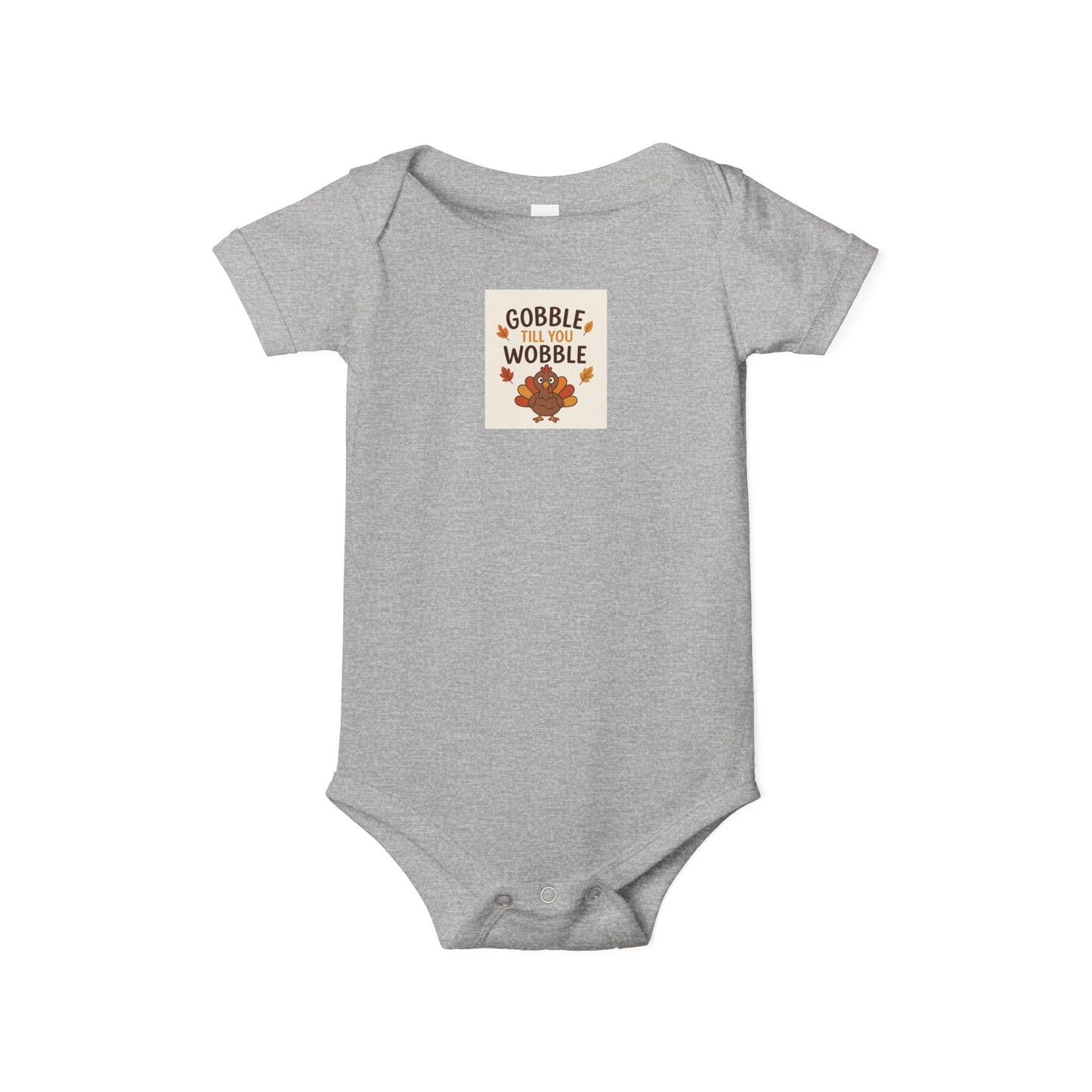 Infant Jersey One Piece Body Suit - Gobble Tell You Wobble