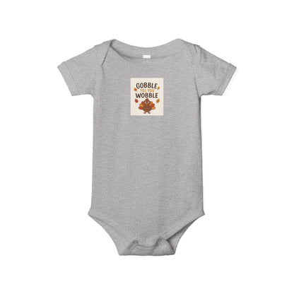 Infant Jersey One Piece Body Suit - Gobble Tell You Wobble