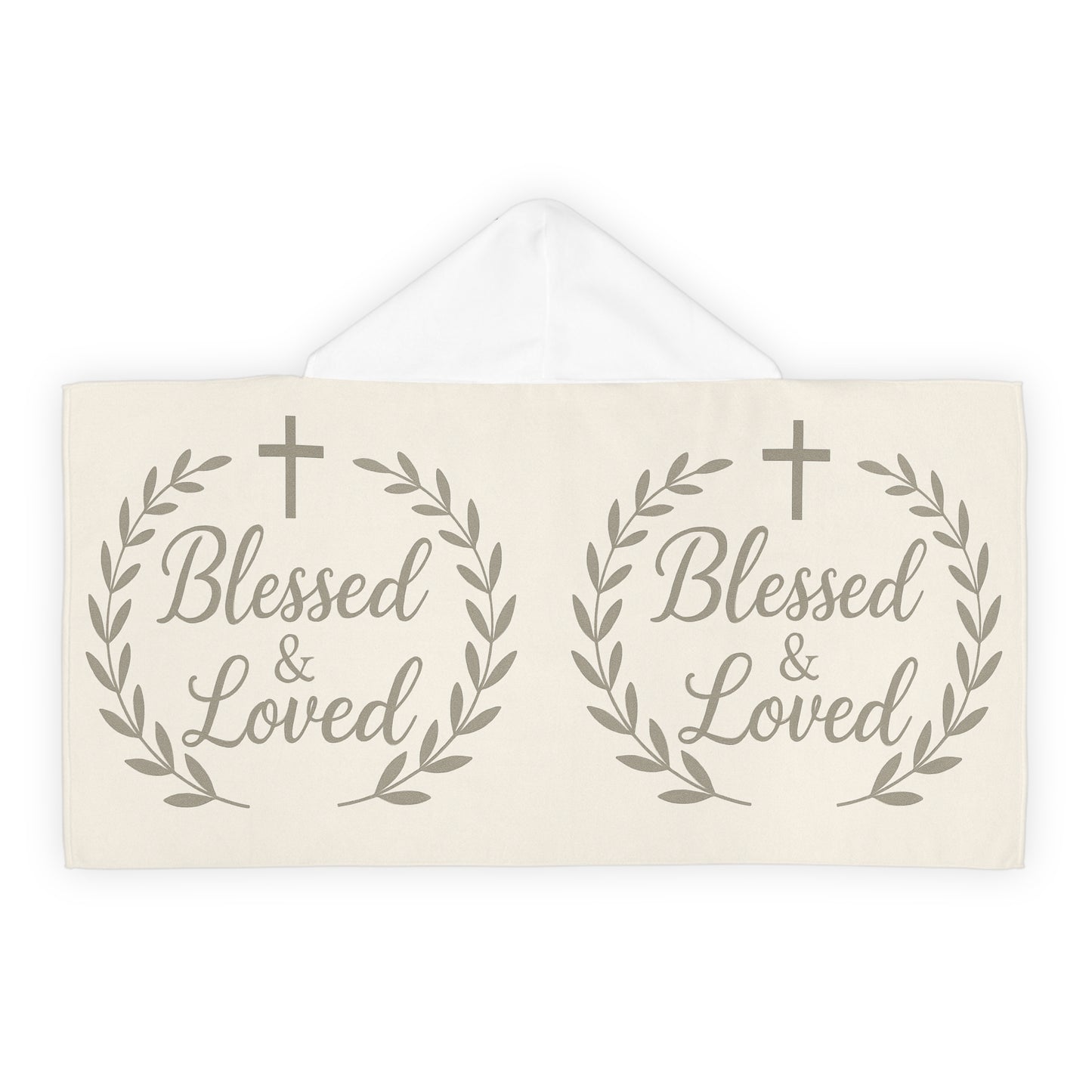 Blessed & Loved Safari Kids Hooded Towel