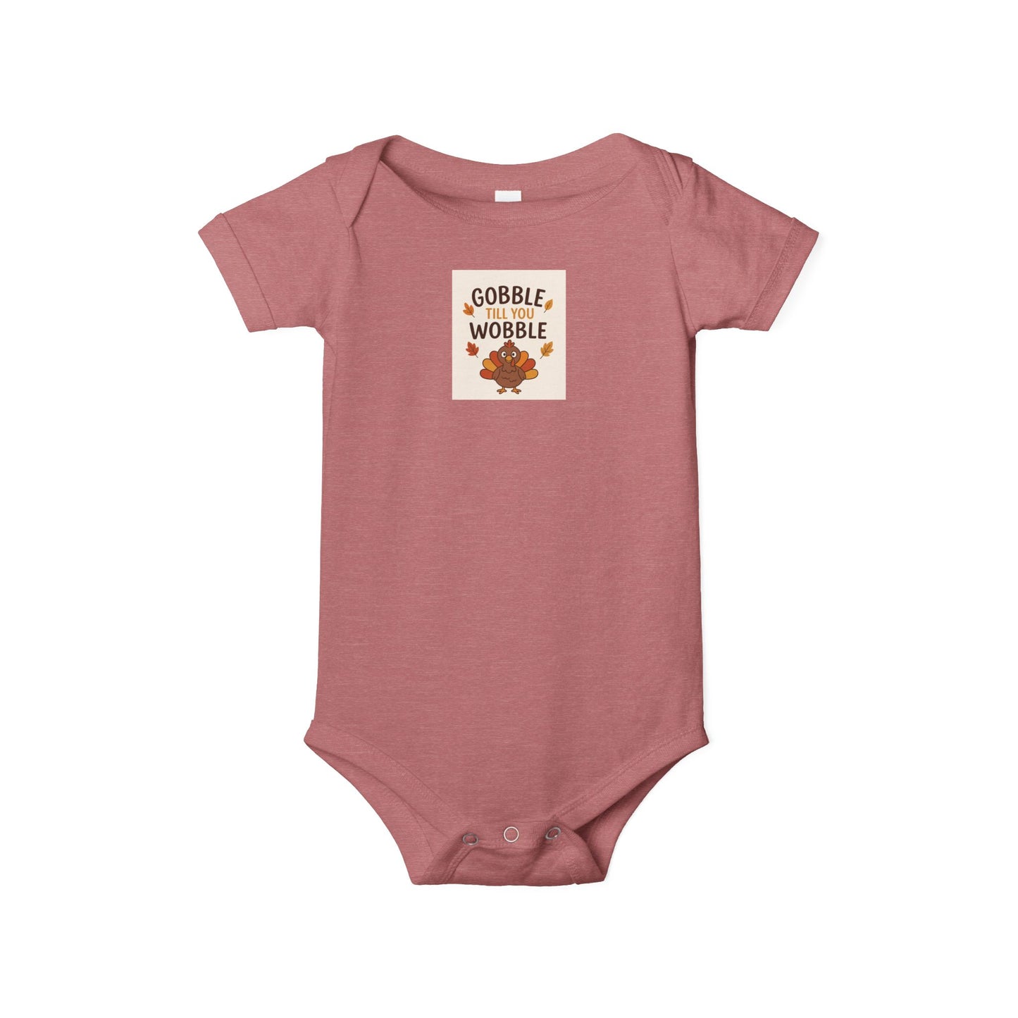 Infant Jersey One Piece Body Suit - Gobble Tell You Wobble