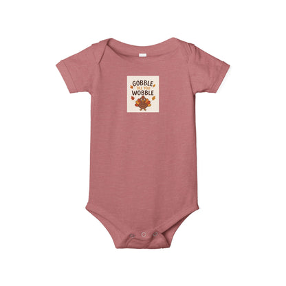 Infant Jersey One Piece Body Suit - Gobble Tell You Wobble
