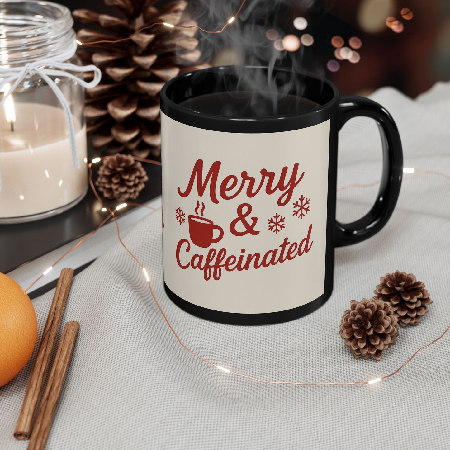 Merry & Caffeinated Holiday Mug