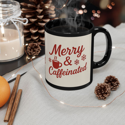 Merry & Caffeinated Holiday Mug