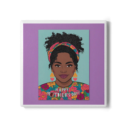 Floral Ceramic Coaster - Happy Mother's Day