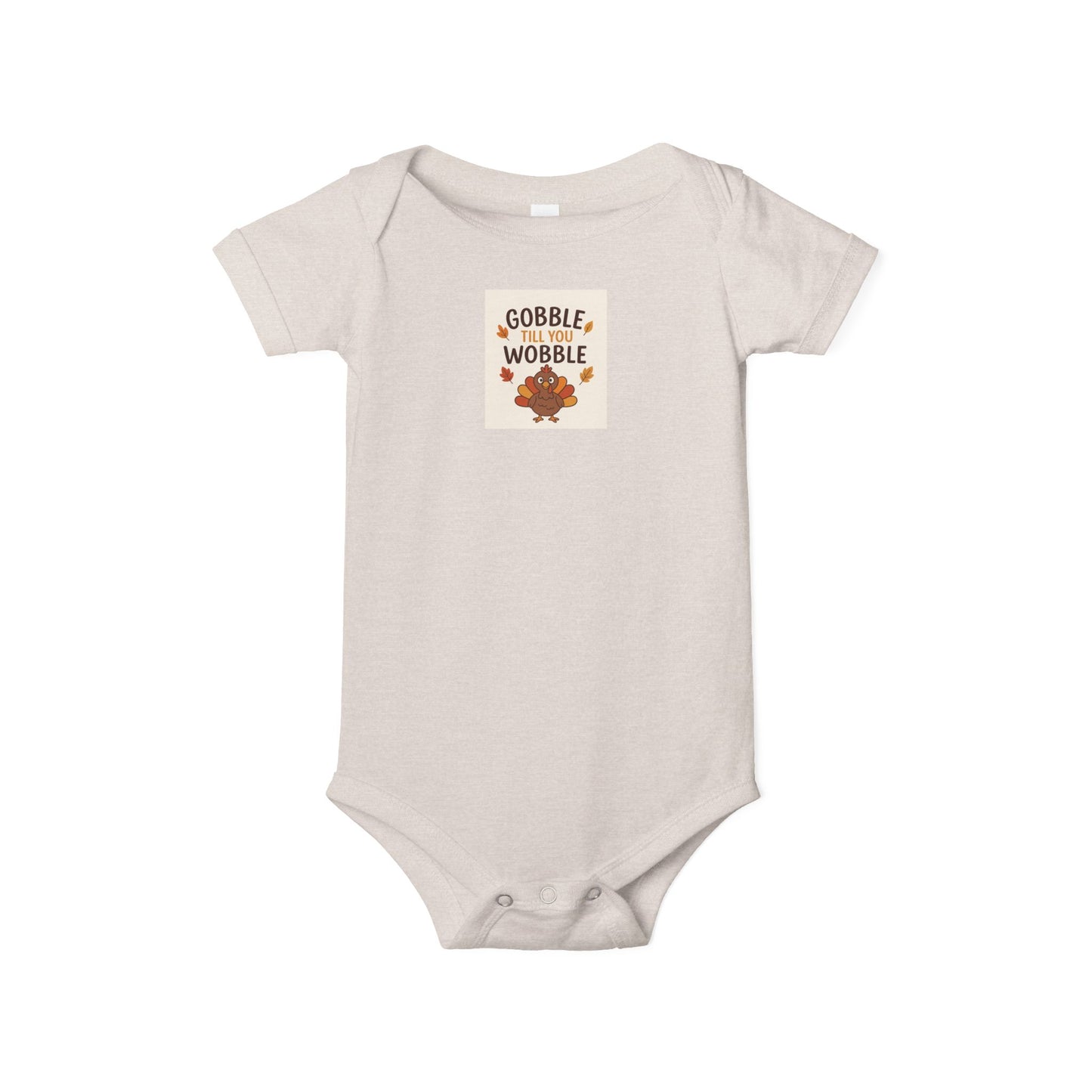 Infant Jersey One Piece Body Suit - Gobble Tell You Wobble