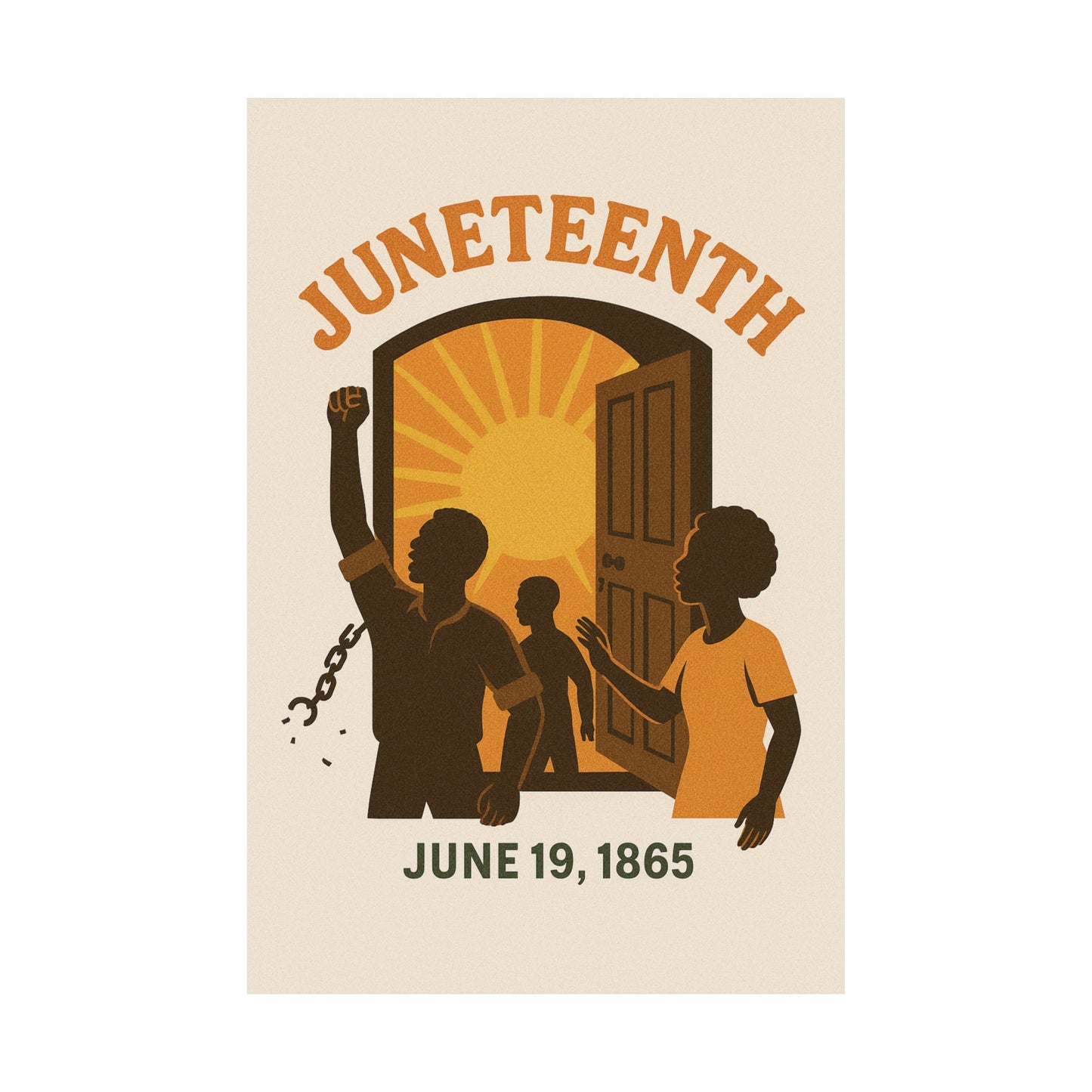 Matte Vertical Poster - Juneteenth