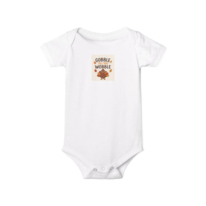 Infant Jersey One Piece Body Suit - Gobble Tell You Wobble