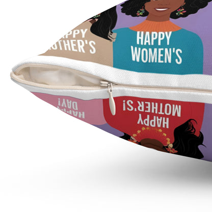 Mother’s Day Decorative Pillow – Cozy Square Throw