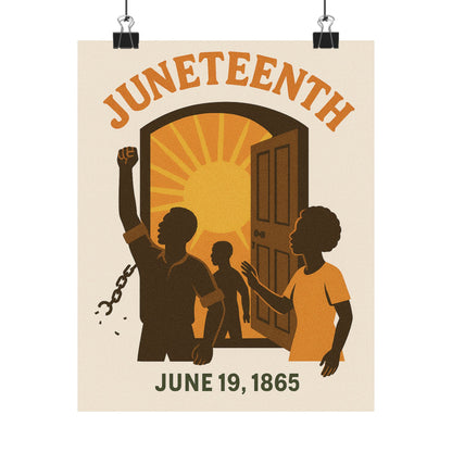 Matte Vertical Poster - Juneteenth