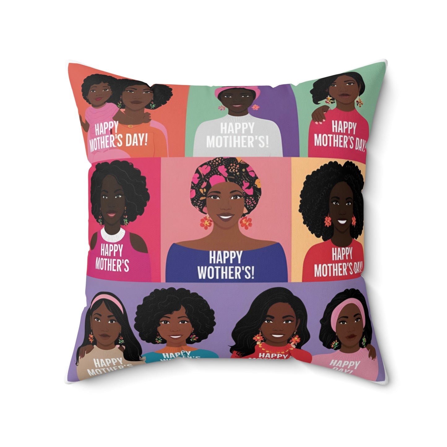 Mother’s Day Decorative Pillow – Cozy Square Throw