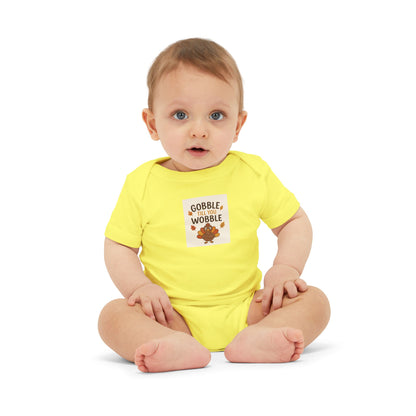 Infant Jersey One Piece Body Suit - Gobble Tell You Wobble