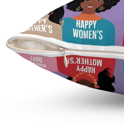 Mother’s Day Decorative Pillow – Cozy Square Throw