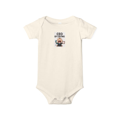 Infant Jersey One Piece Body Suit - CEO of Crying